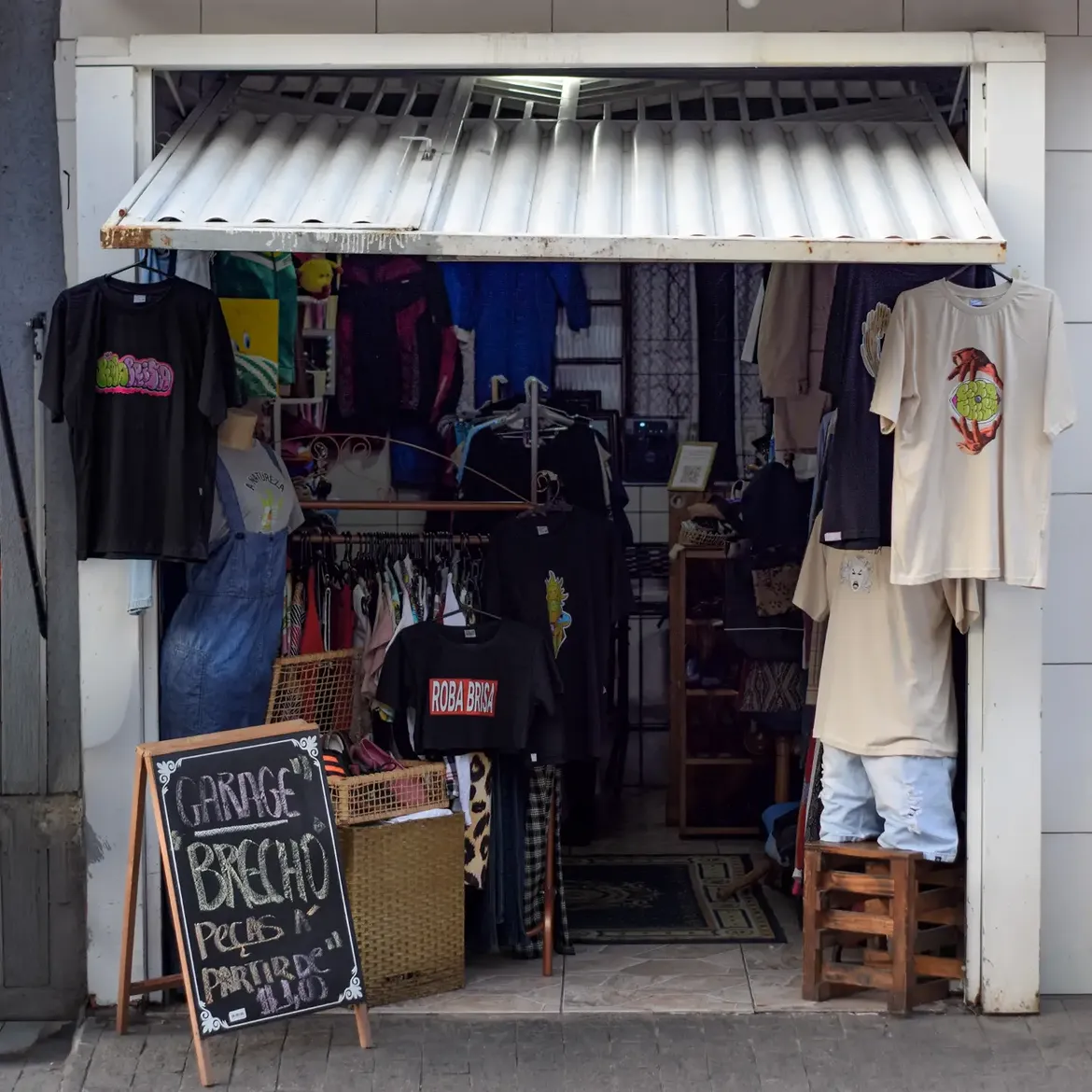 Fachada da Garage Brechó